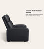 Snug Leatherette 1 Seater Recliner In Black Colour