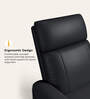 Snug Leatherette 1 Seater Recliner In Black Colour