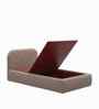Snuggle Boucle Kids Toddler Bed With Box Storage In Dark Beige Colour