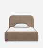Snuggle Boucle Kids Toddler Bed With Box Storage In Dark Beige Colour