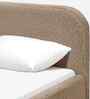 Snuggle Boucle Kids Toddler Bed With Box Storage In Dark Beige Colour