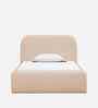 Snuggle Boucle Kids Toddler Bed With Box Storage In Cream Colour