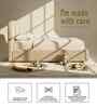 Snuggle Boucle Kids Toddler Bed With Hydraulic Storage In Cream Colour