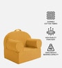 Snuggle Kids Lounge Chair In Mustard Yellow Colour