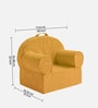 Snuggle Kids Lounge Chair In Mustard Yellow Colour