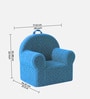 Snuggle Faux Fur Kids Lounge Chair In Blue Colour Snuggle Faux Fur Kids Lounge Chair In Blue Colour