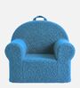Snuggle Faux Fur Kids Lounge Chair In Blue Colour Snuggle Faux Fur Kids Lounge Chair In Blue Colour