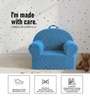 Snuggle Faux Fur Kids Lounge Chair In Blue Colour Snuggle Faux Fur Kids Lounge Chair In Blue Colour