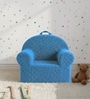 Snuggle Faux Fur Kids Lounge Chair In Blue Colour Snuggle Faux Fur Kids Lounge Chair In Blue Colour
