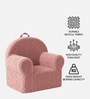 Snuggle Faux Fur Kids Lounge Chair In Pink Colour Snuggle Faux Fur Kids Lounge Chair In Pink Colour
