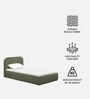 Snuggle Kids Toddler Bed In Olive Colour