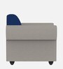 Snugy Fabric 1 Seater Sofa in Blue And grey Colour Snugy Fabric 1 Seater Sofa in Blue And grey Colour