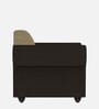 Snugy Fabric 1 Seater Sofa In Coffee & Mouse Finish