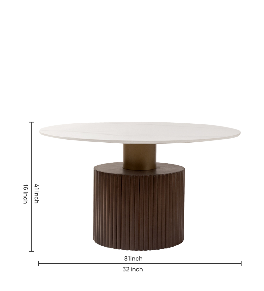 Buy Solano Solid Wood Coffee Table in Dark Walnut Finish With Marble Top at  40% OFF by Claymint | Pepperfry