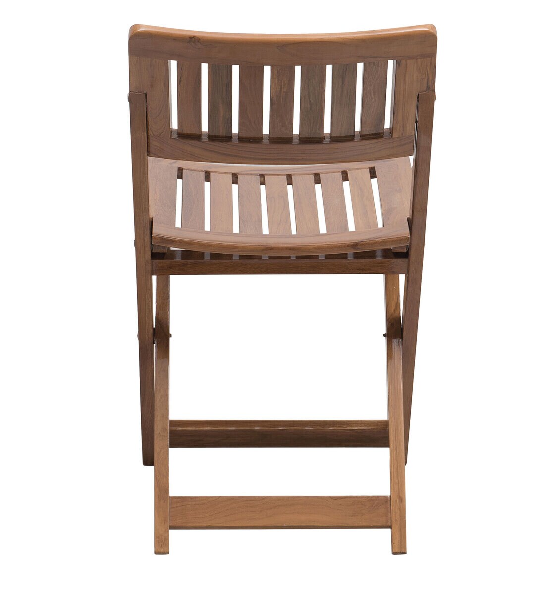 Buy Soli Folding Chair (Set of 2) in Teak Colour by DZYN Furnitures