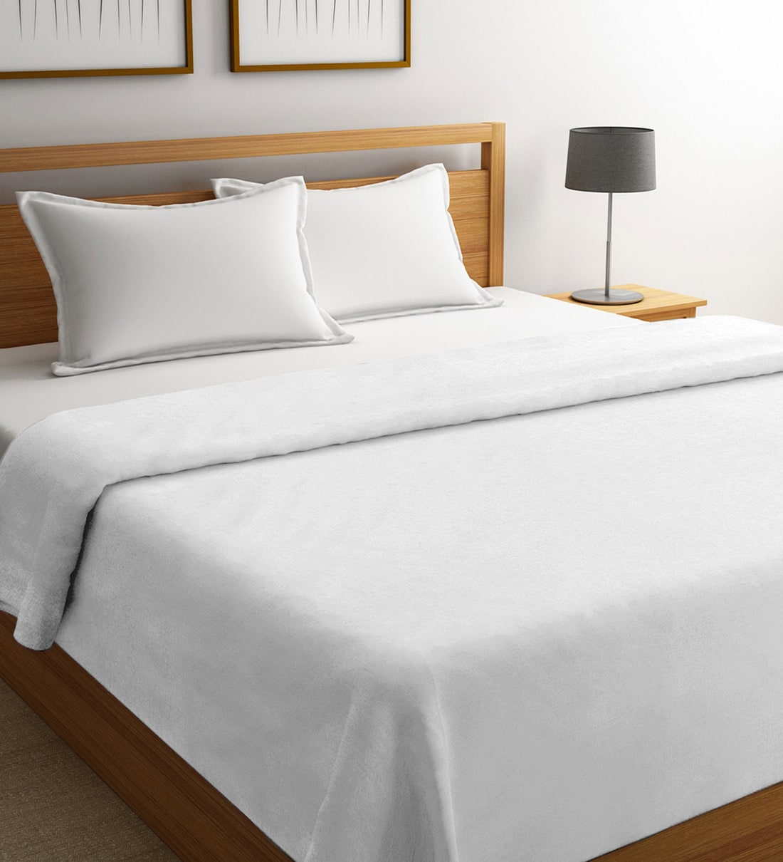 Buy Percale White Cotton Double Bed Duvet Cover By Mark Home Online Double Bed Duvet Covers