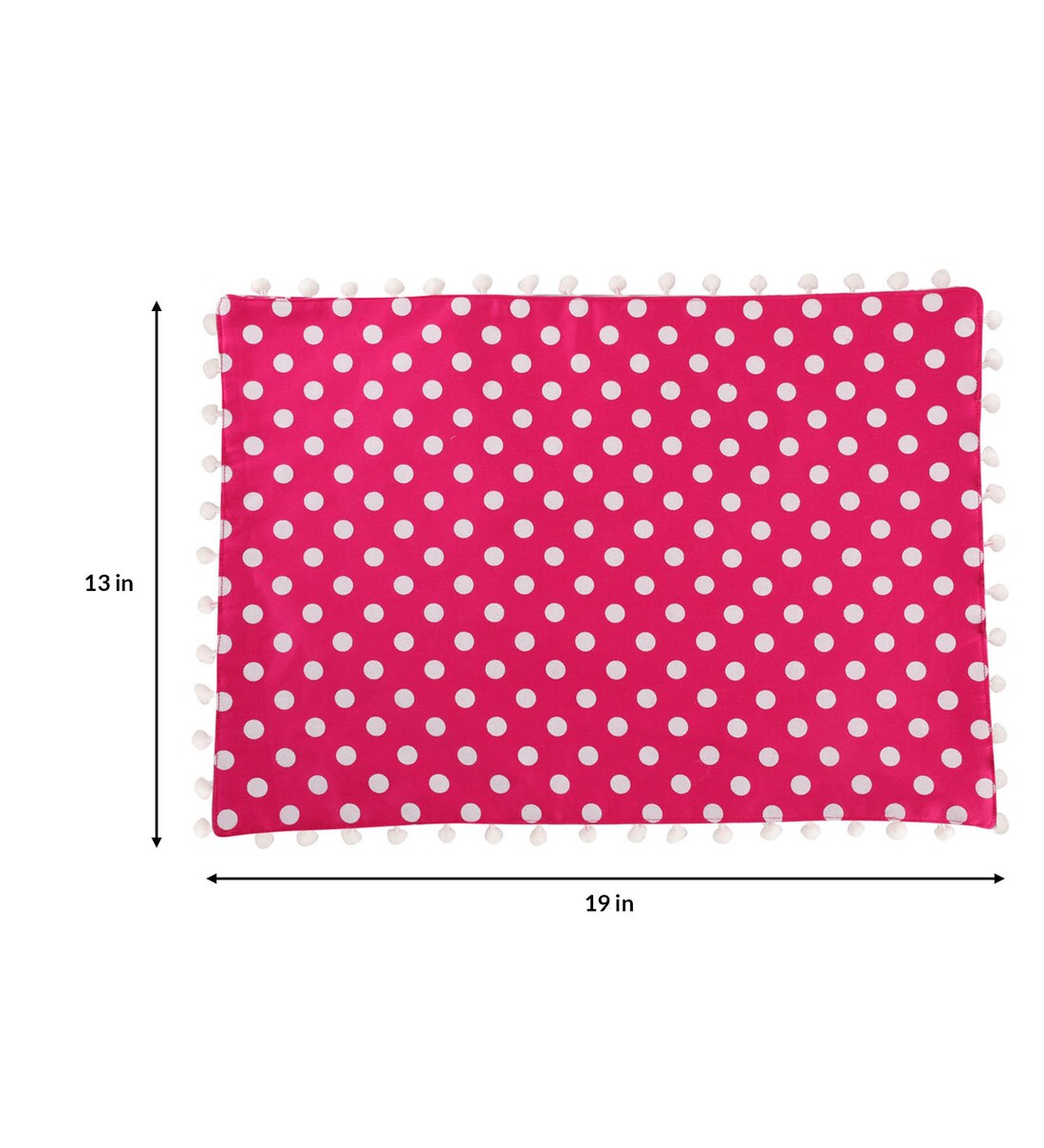 Buy Abstract Pink Cotton 19 X 13 Inches Placemats (Set of 2) by My Gift