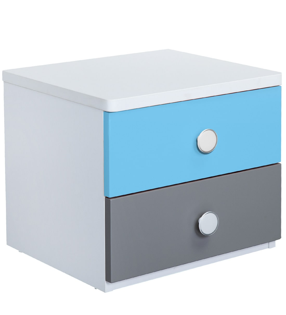 Buy Solo Bed Side Table In Blue Grey And White Colour By Alex Daisy Online Kids Bedside Tables Kids Furniture Kids Furniture Pepperfry Product