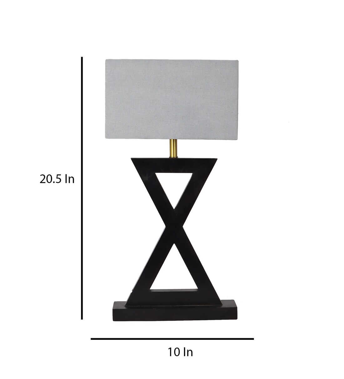 Buy Soomin Grey Fabric Shade Table Lamp With Natural Base By Sapphire Online Wood Table