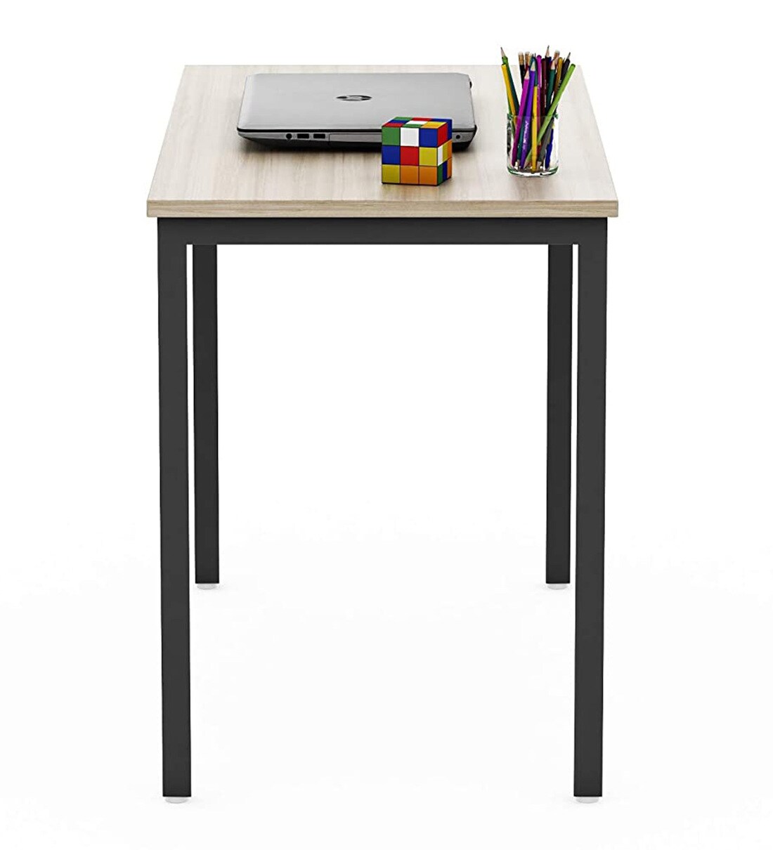 Buy Writing Table in Classic Cherry And Black Finish Online Contemporary Writing Tables
