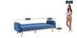 Baxter Convertible Sofa Cum Bed in Classic Blue Colour