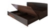Herald Pull-Out Sofa Cum Bed in Walnut & Wenge Finish with Storage