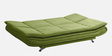 Sofabed Solid Wood Convertible Sofa Cum Bed in Matcha Green Finish