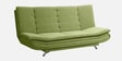 Sofabed Solid Wood Convertible Sofa Cum Bed in Matcha Green Finish