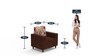 Sofia 3+1+1 Sofa Set in Multi Colour