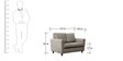 Sofia 2 Seater Sofa in Ash Grey Colour
