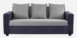 Solatio Fabric 3 Seater Sofa In Anchor Grey & Cloud Grey Colour