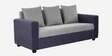 Solatio Fabric 3 Seater Sofa In Anchor Grey & Cloud Grey Colour