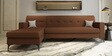 Solitaire Fabric 5 Seater RHS Sofa Sectional in BrownColour
