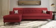 Solitaire Fabric 5 Seater RHS Sofa Sectional In Maroon Colour
