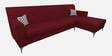 Solitaire Fabric 5 Seater LHS Sofa Sectional in Maroon Colour
