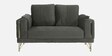 Solitaire Velvet 2 Seater Sofa In Grey Colour