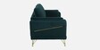 Solitaire Velvet 2 Seater Sofa in Teal Blue Colour