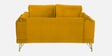 Solitaire Velvet 2 Seater Sofa in Yellow Colour