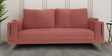 Solitaire Velvet 3 Seater Sofa in Blush Colour