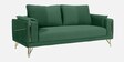 Solitaire Velvet 3 Seater Sofa In Mint Green Colour