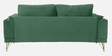 Solitaire Velvet 3 Seater Sofa In Mint Green Colour