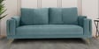 Solitaire Velvet 3 Seater Sofa In Powder Blue Colour Solitaire Velvet 3 Seater Sofa In Powder Blue Colour