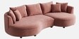 Solstice Modular Sofa In Blush Pink Color
