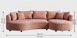 Solstice Modular Sofa In Blush Pink Color