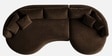 Solstice Modular Sofa In Dark Brown Color