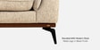 Somerset 2 Seater Sofa In Brown Colour With Matte Finish Somerset 2 Seater Sofa In Brown Colour With Matte Finish