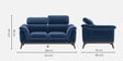 Somerset 2 Seater Sofa in Midnight Blue Colour