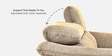 Somerset 3 Seater Sofa In Brown Colour With Matte Finish Somerset 3 Seater Sofa In Brown Colour With Matte Finish