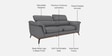 Somerset 3 Seater Sofa in Imperial Blue Colour