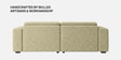 Sophisticated Comfort 2 Seater RHS Sofa In Beige Colour